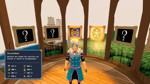 Screenshot: Character creation