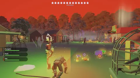 Screenshot: green fog