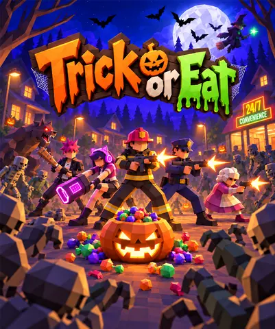 Trick or Eat vertical capsule